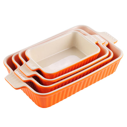 Porcelain Casserole Baking Dish Set of 4
