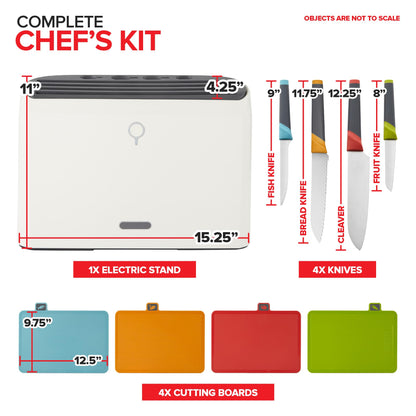 Smart Cutting Board and Knife Set