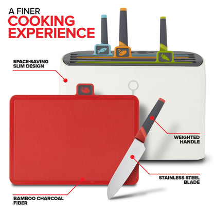 Smart Cutting Board and Knife Set
