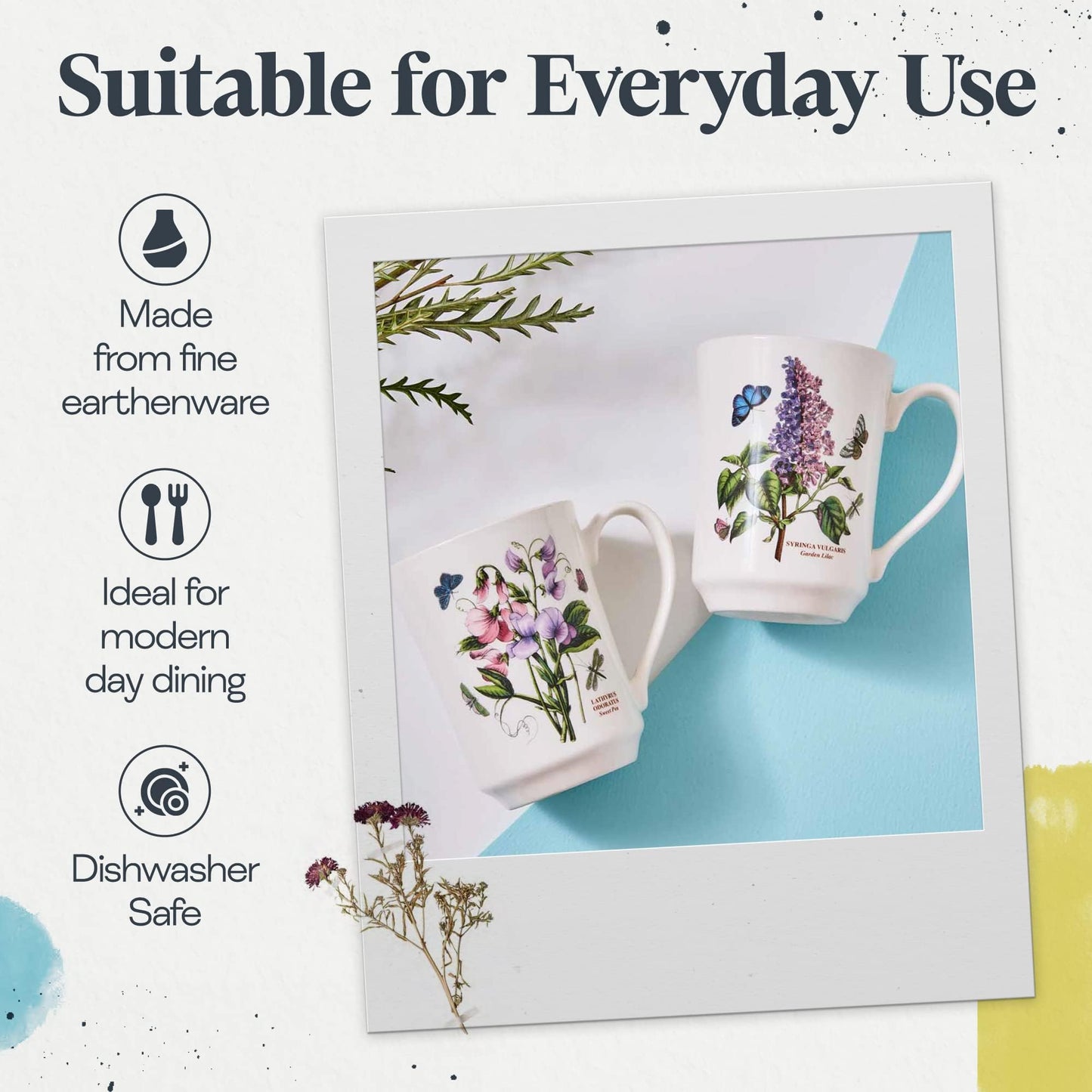 Portmeirion Botanic Garden Dinnerware Set, Set of 30