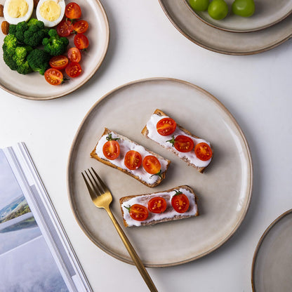 Reactive Glaze Ceramic Dinnerware Set for 4