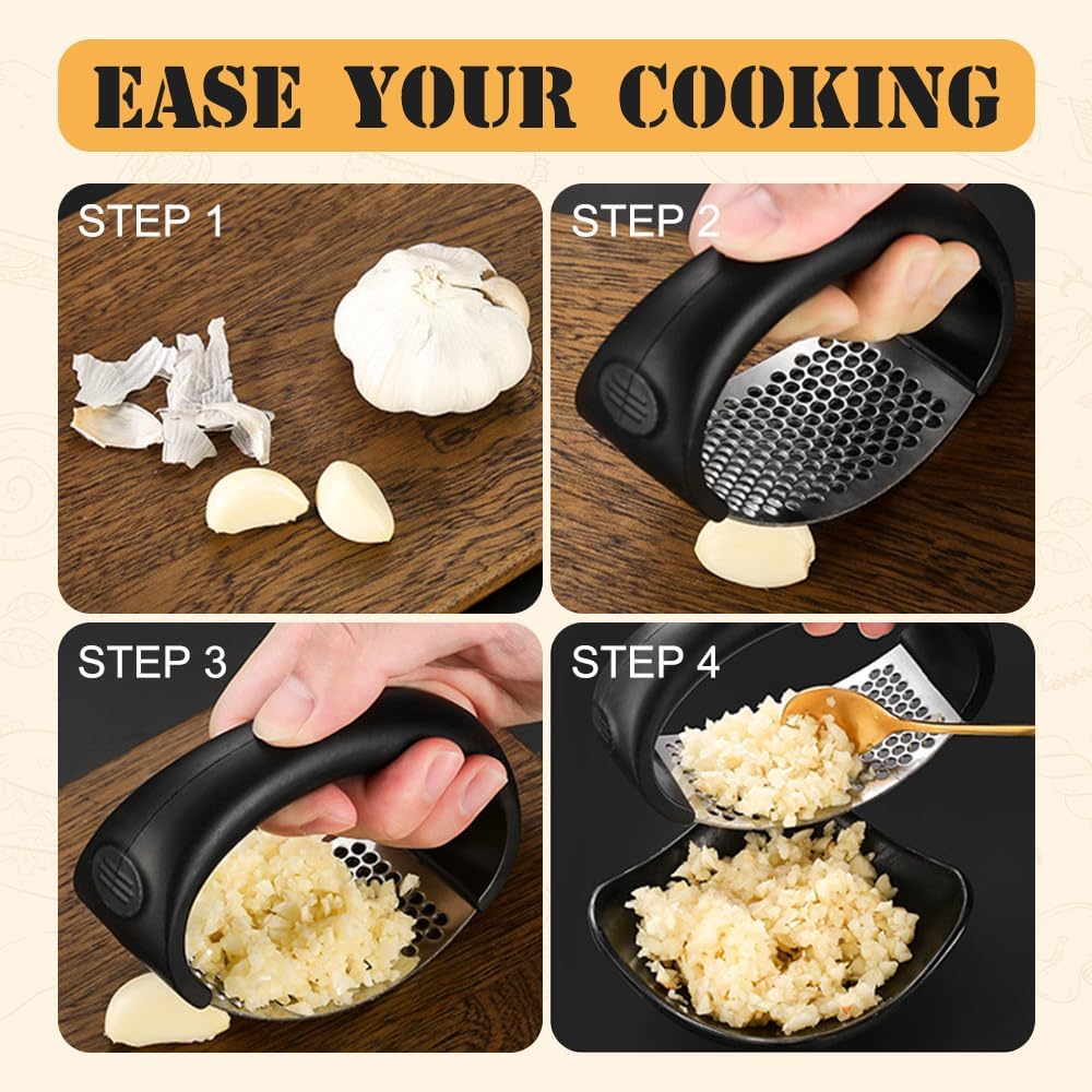 Stainless Steel Garlic Press for Kitchen