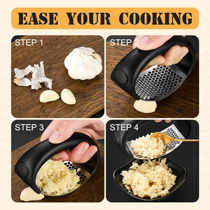 Stainless Steel Garlic Press for Kitchen