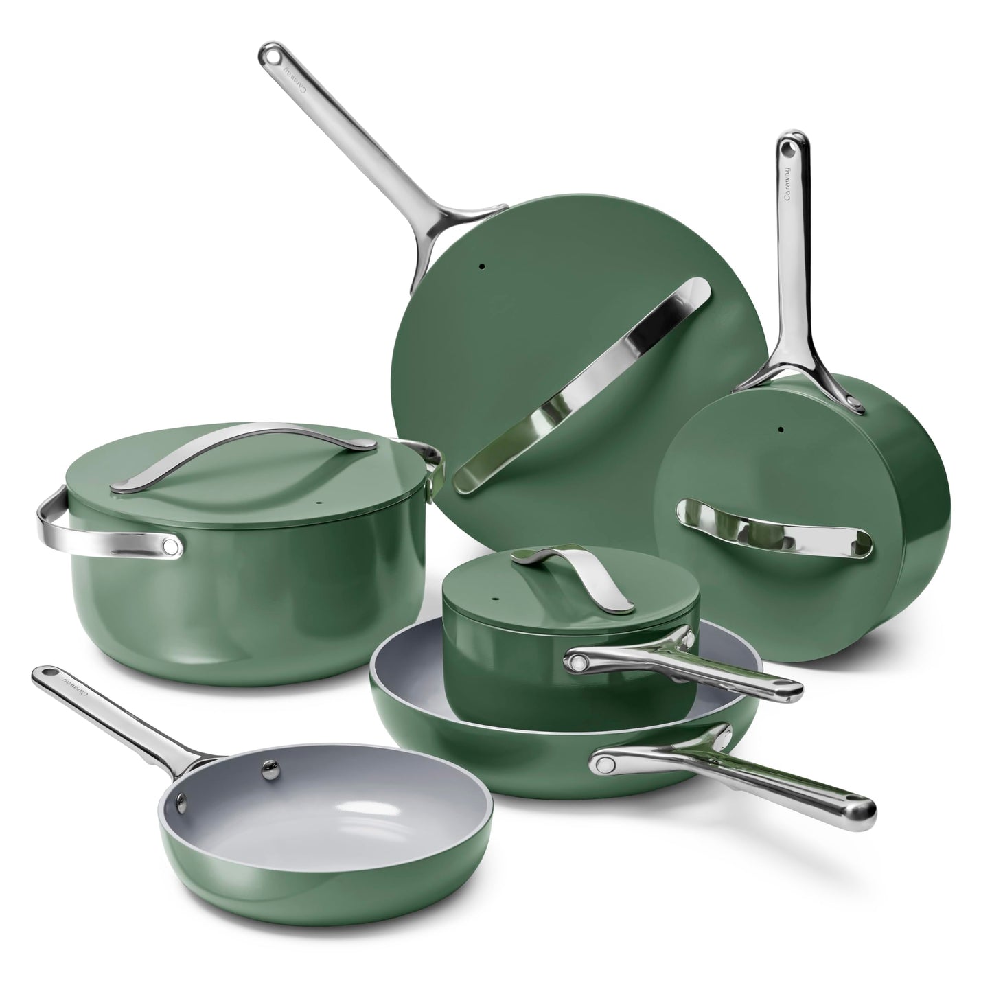 Ceramic Nonstick Cookware Set with Lids