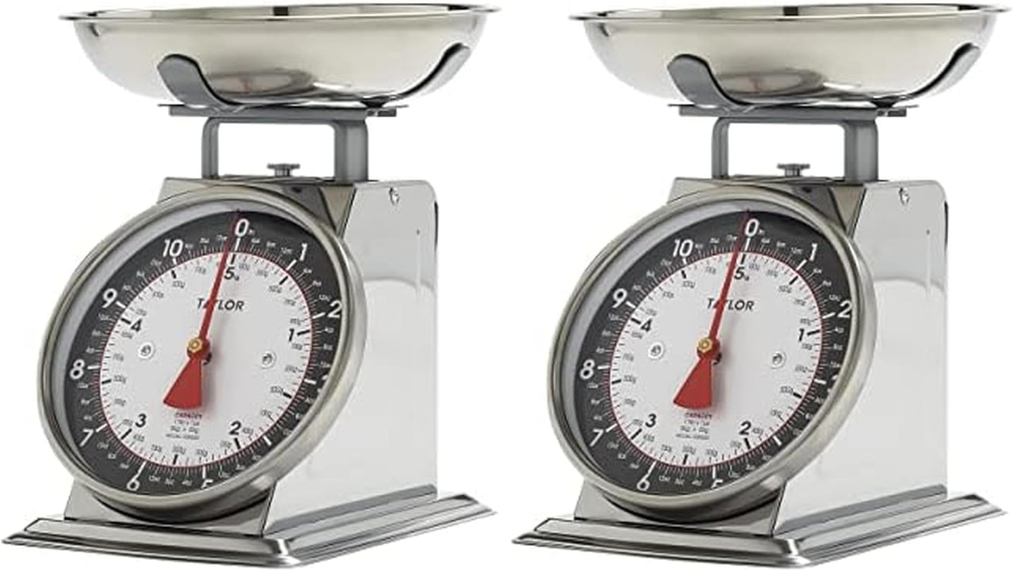 Taylor Mechanical Kitchen Weighing Food Scale with Bowl