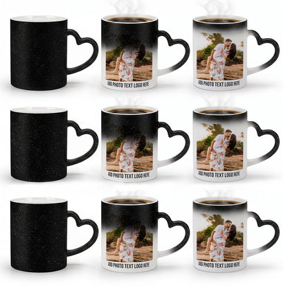 Color Changing Ceramic Coffee Mug with Handle