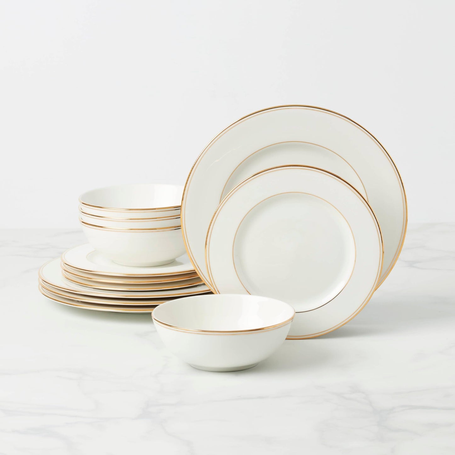 Gold Accent Plates Set of 4