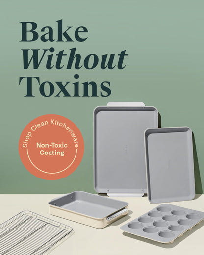 Ceramic Nonstick Bakeware Set with Storage