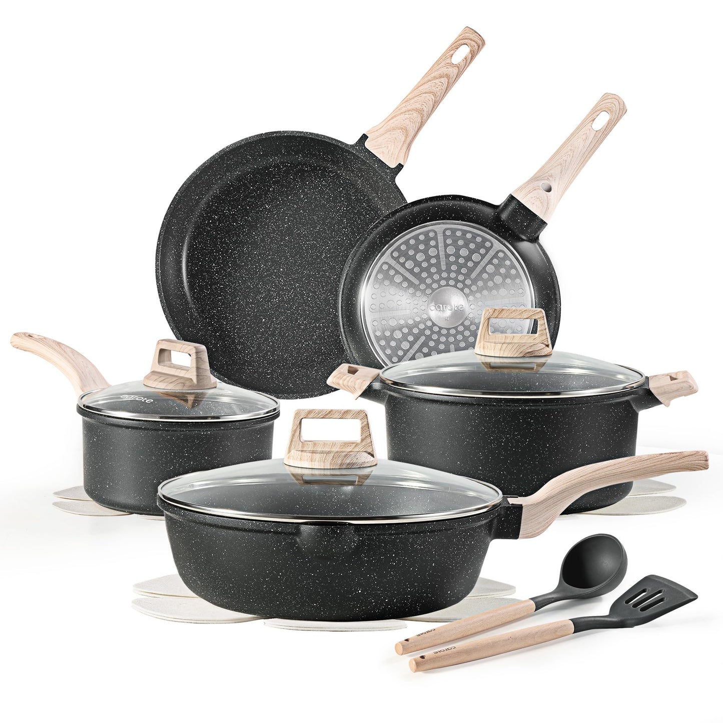 CAROTE Nonstick Pots and Pans Cookware Set Nonstick