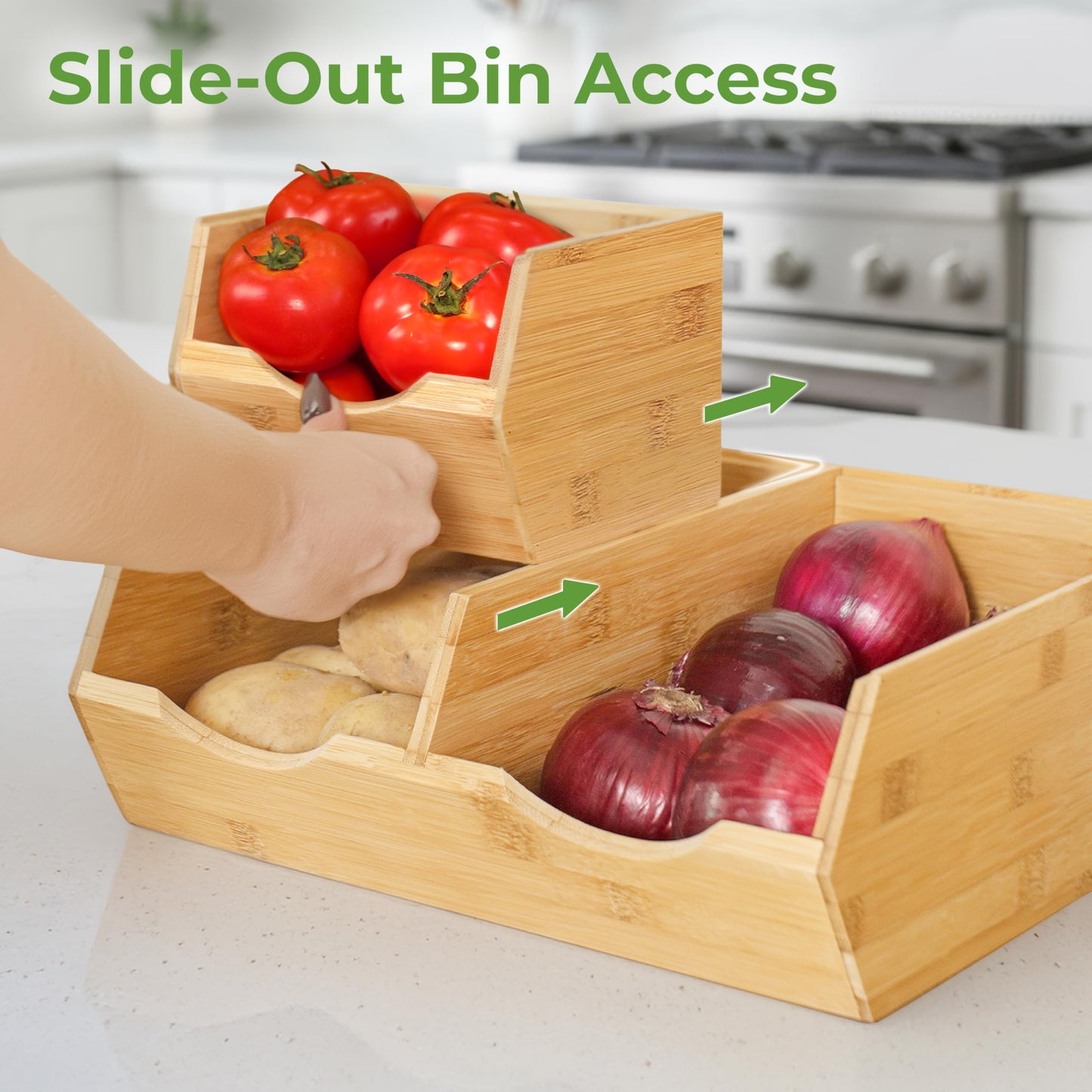 Expandable Bamboo Drawer Organizer Tray