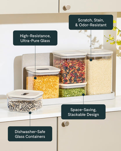 Glass Airtight Food Storage Containers with Lids