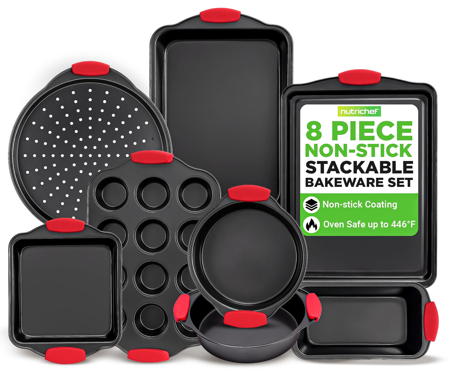 NutriChef Non-Stick Kitchen Oven Baking Pans