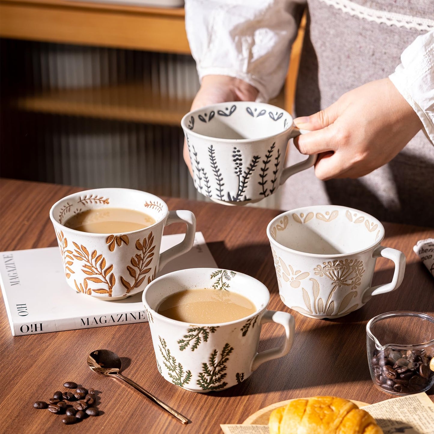 Noevany Mug Sets leave