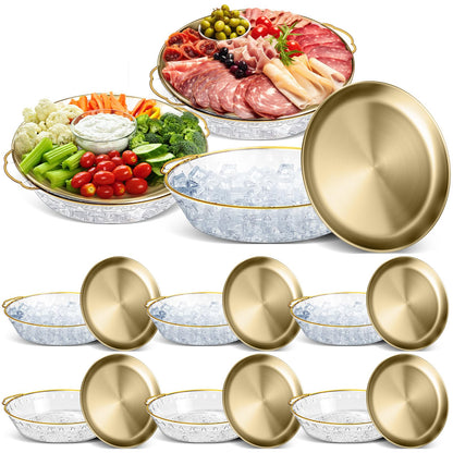 Chilled Serving Tray with Compartments for Parties
