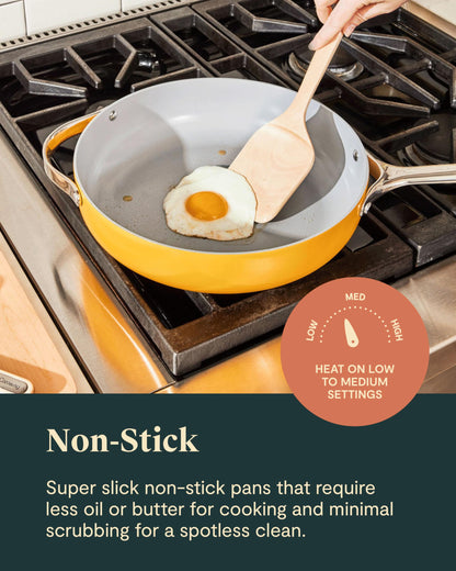 Ceramic Nonstick Cookware Set with Lids