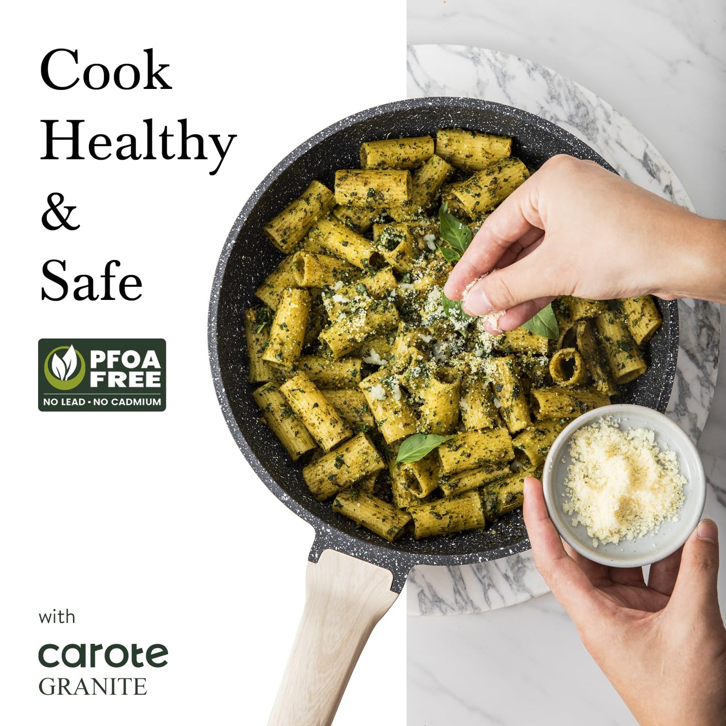 CAROTE Nonstick Pots and Pans Cookware Set Nonstick