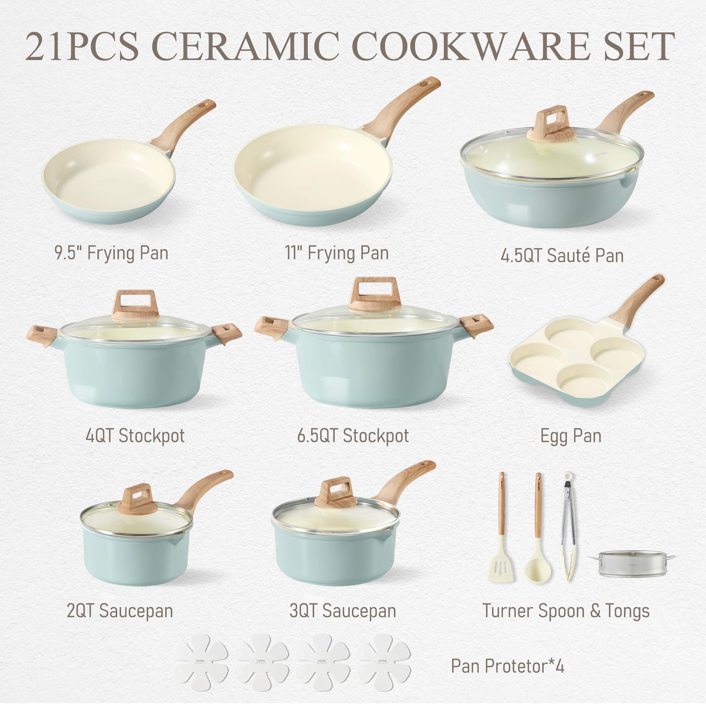 Non Stick Pots and Pans Cookware Set