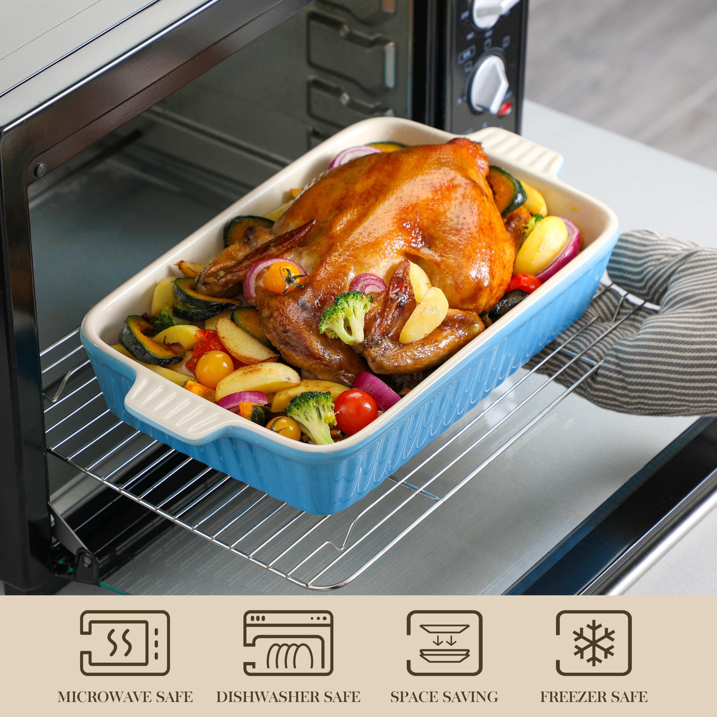 Porcelain Casserole Baking Dish Set of 4