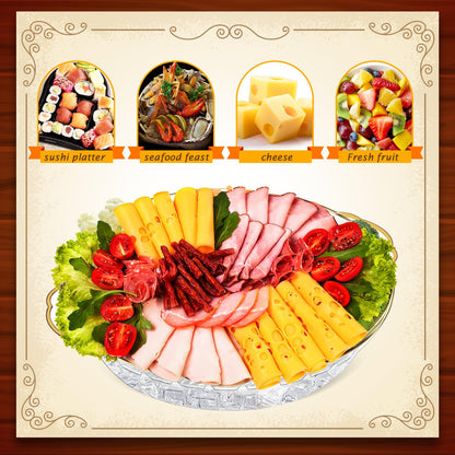 Chilled Serving Tray with Compartments for Parties
