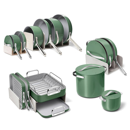 Ceramic Nonstick Cookware Set with Lids
