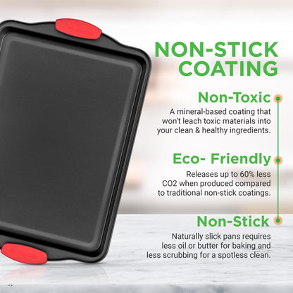 NutriChef Non-Stick Kitchen Oven Baking Pans