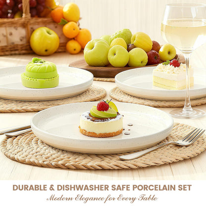 Plates and Bowls Sets, Scratch Resistant Dinnerware Sets