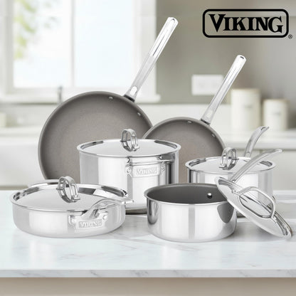 10-Piece Non Stick Cookware Set with Lids