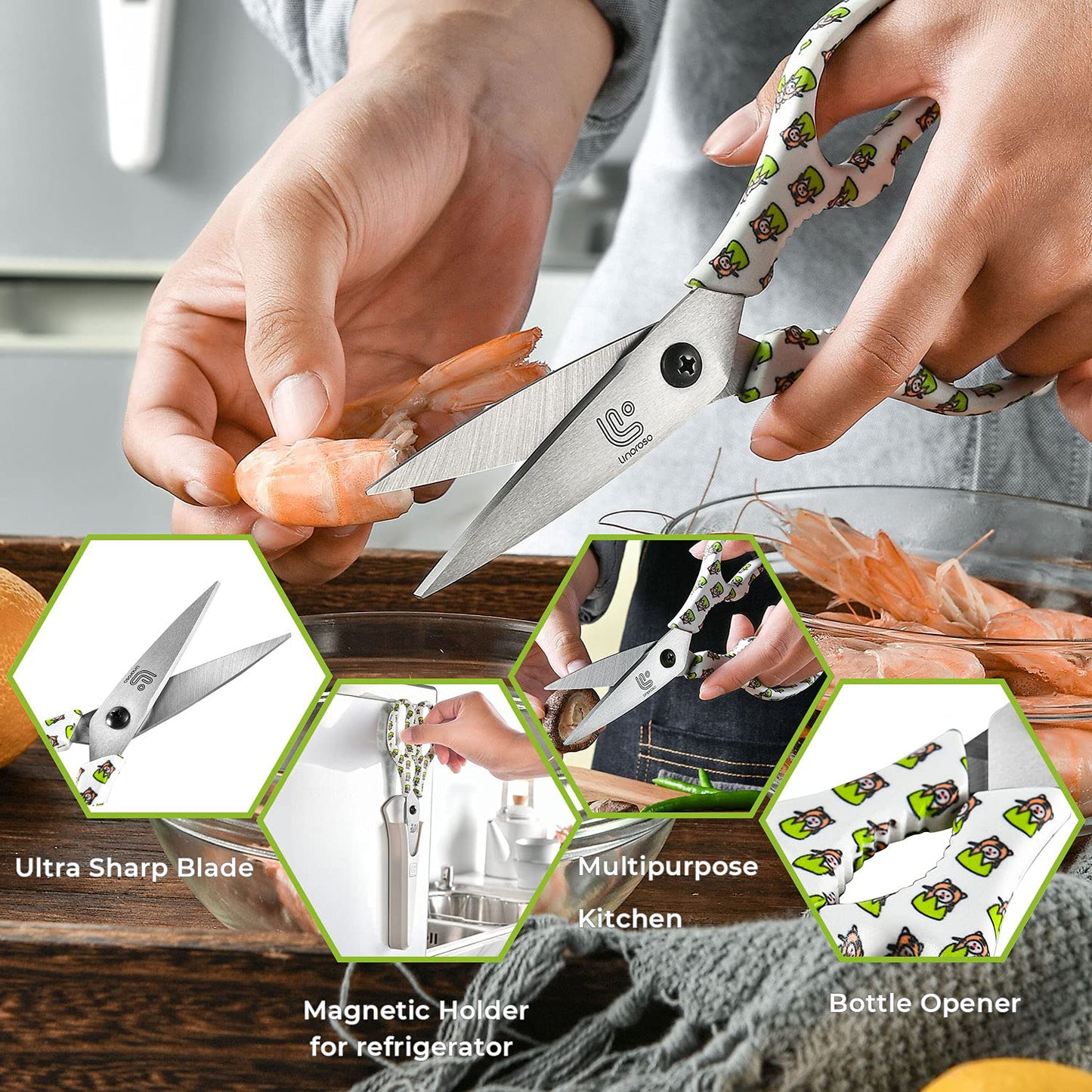 All Purpose Kitchen Scissors with Holder