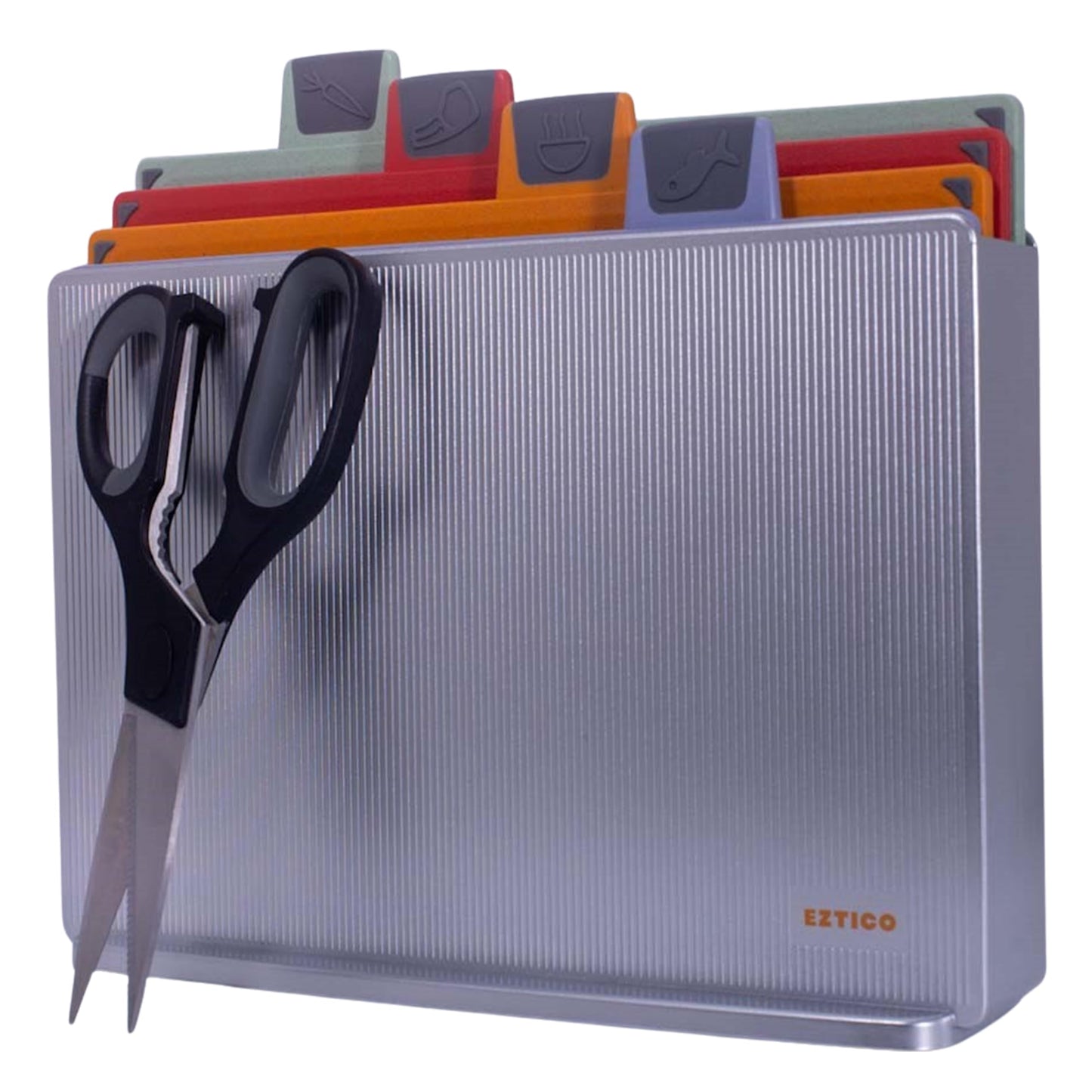 4-Piece Non-Toxic Cutting Board Set with Scissors