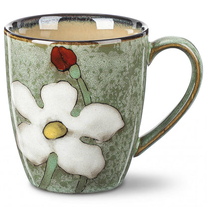 12oz Ceramic Coffee Mug Set with Handles