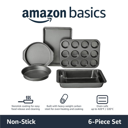 6-Piece Nonstick Carbon Steel Bakeware Set