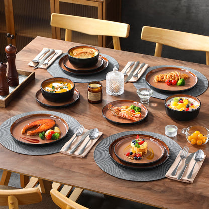 Ceramic Stoneware Plates and Bowls Dinnerware Set