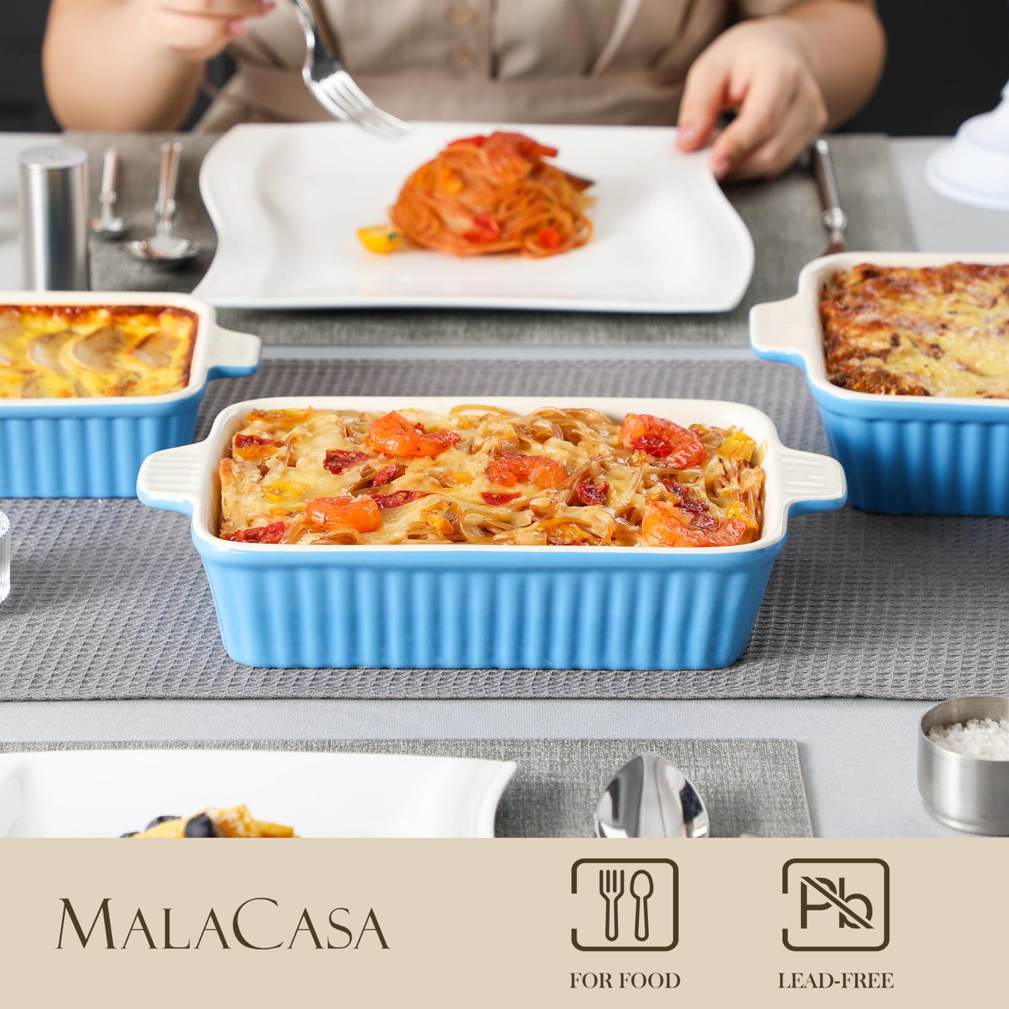 Porcelain Casserole Baking Dish Set of 4