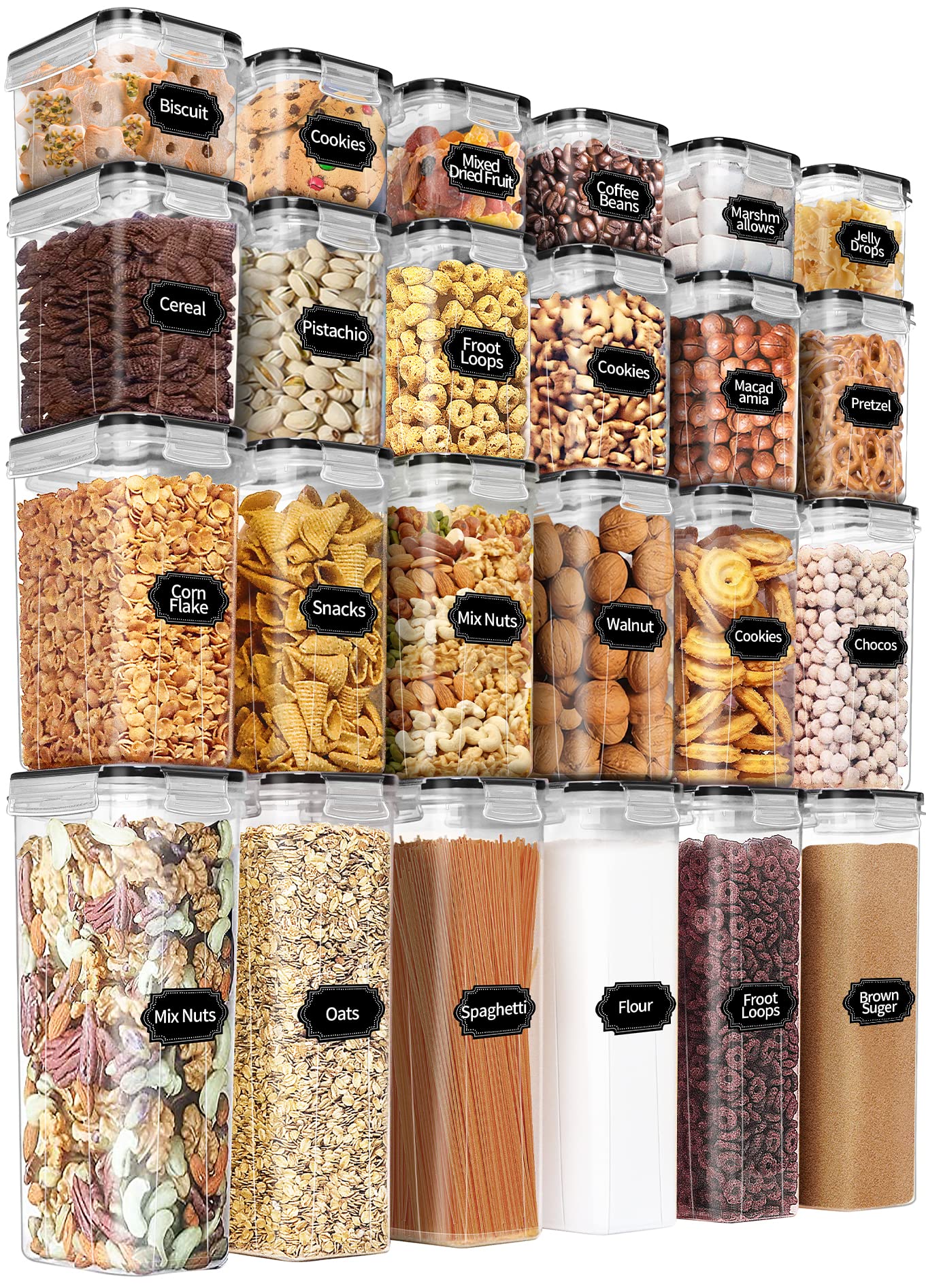 Airtight Food Storage Containers Set with Lids