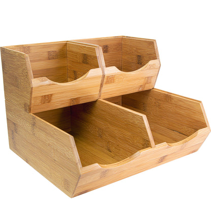Expandable Bamboo Drawer Organizer Tray