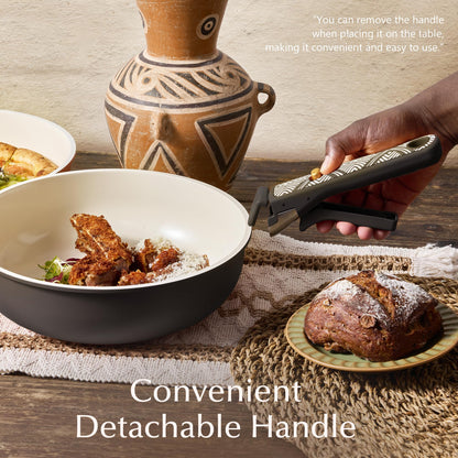 Ceramic Non Stick Cookware Set with Handles