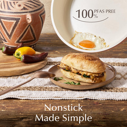 Ceramic Non Stick Cookware Set with Handles