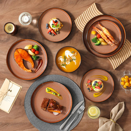 Ceramic Stoneware Plates and Bowls Dinnerware Set